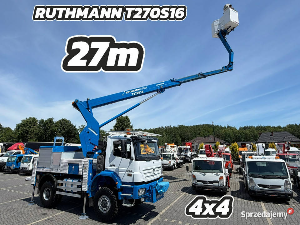 Mercedes AXOR 1829 4x4 Zwyżka RUTHMANN STEIGER diesel Widełki sprzedam