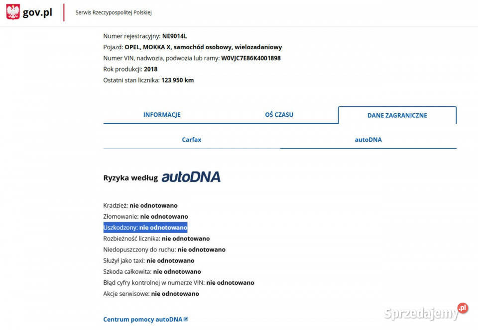 Opel Mokka Benzyna Zarejestrowany Ubezpieczony I Rok produkcji 2018 Mokka Elbląg