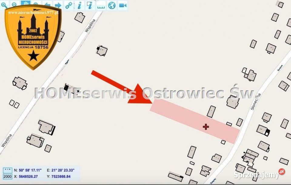 Działka Kunów 1165m2 gaz świętokrzyskie sprzedam