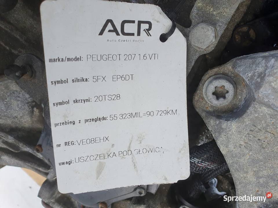 Peugeot 308 14 VTI AUTOMATYCZNA SKRZYNIA BIEGÓW Janów