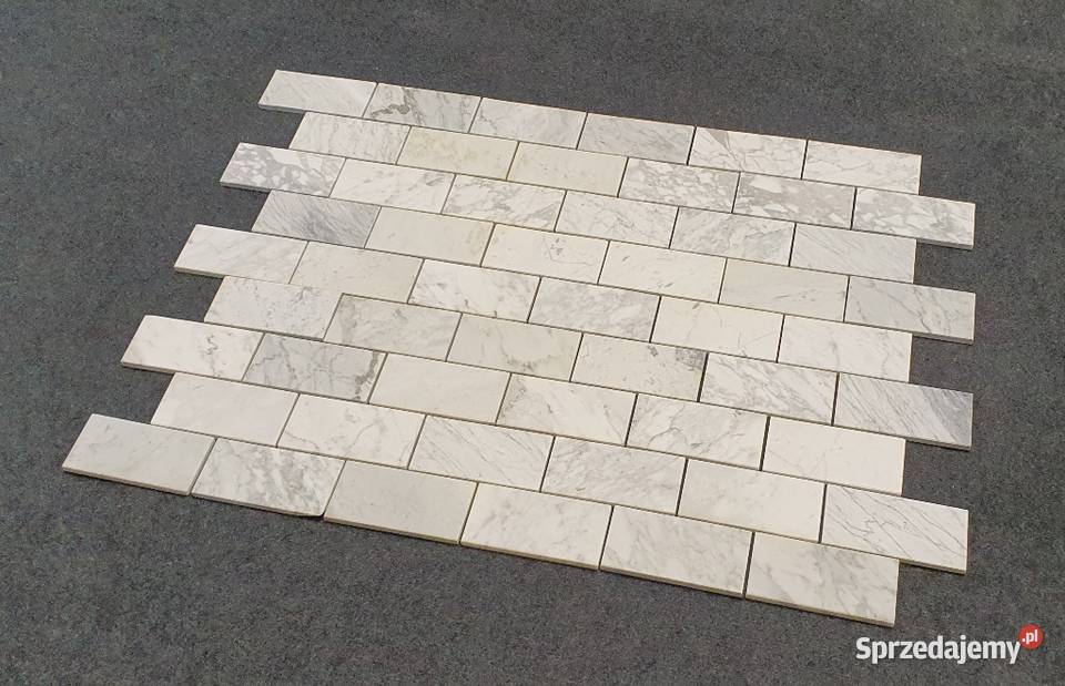 Mozaika Marmurowa Bianco Carrara Bricks