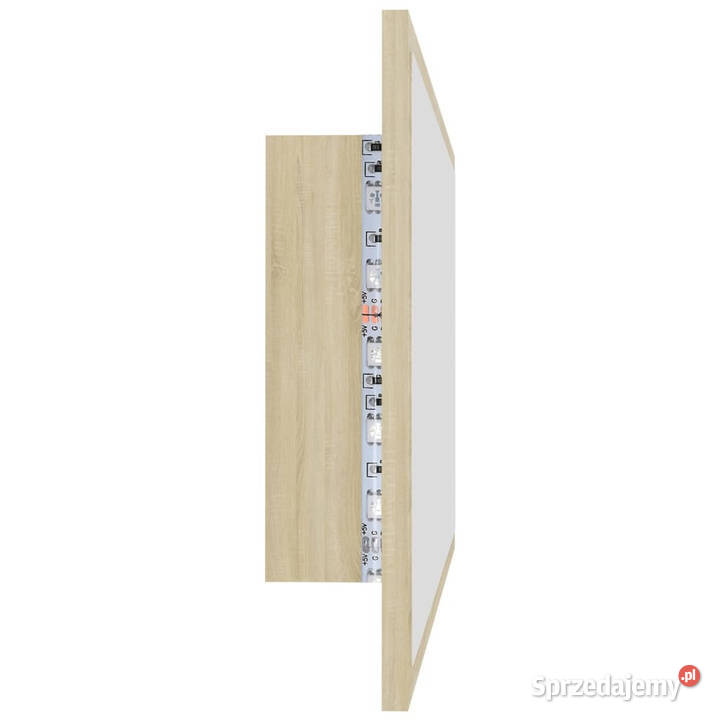 Lustro łazienkowe LED kolor dąb sonoma 80x85x37 mazowieckie Warszawa