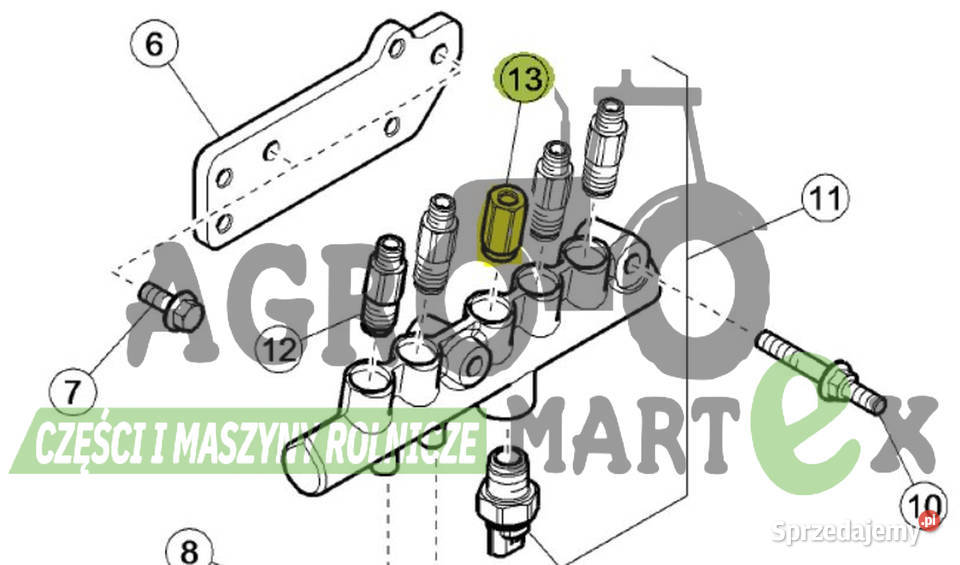 0011318110 11318110 ZAWOREK SIŁOWNIKA HYDR CLAAS dolnośląskie Wichrów