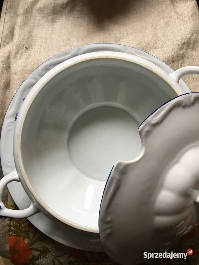 Bogucice waza z paterą porcelana vintage Skarżysko Kościelne