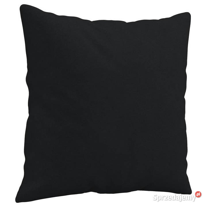 2osobowa sofa z poduszkami czarna 140 mikrofibra Warszawa