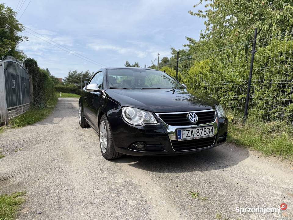 VW Eos 20 Tdi Cabrio Świetny stan czarny Żary