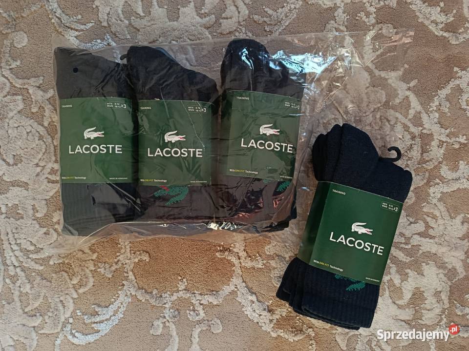 Skarpety męskie Lacoste Training granatowe 12pak Rozmiar uniwersalny Białystok