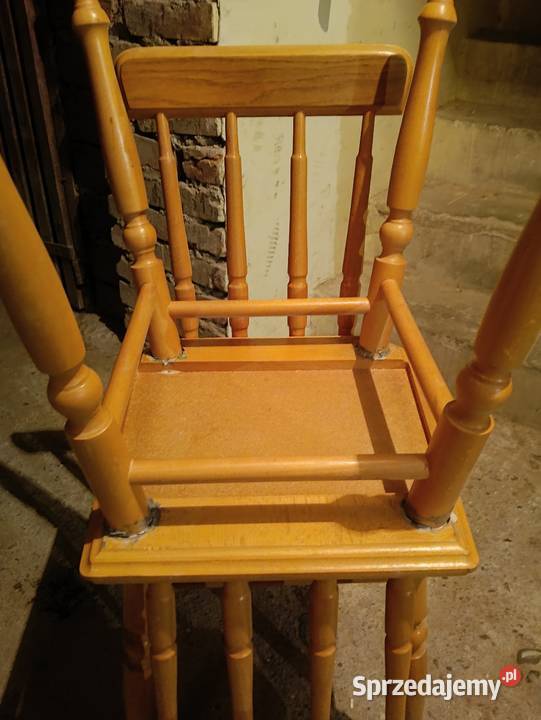 Krzesła kuchenne jesionowe PRL 2 sztuki małopolskie Kraków