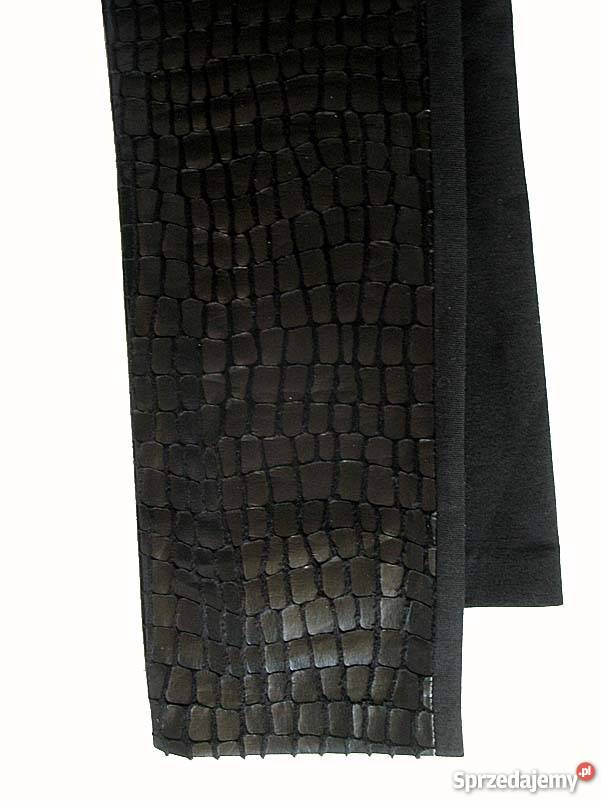 NOWE CZARNE SPODNIE DŻINS JEANS 38 M biodra Spodnie Siedlce