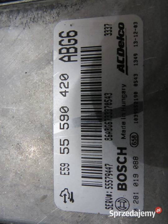 STEROWNIK SILNIKA ZAFIRA C 20 CDTI 55579447