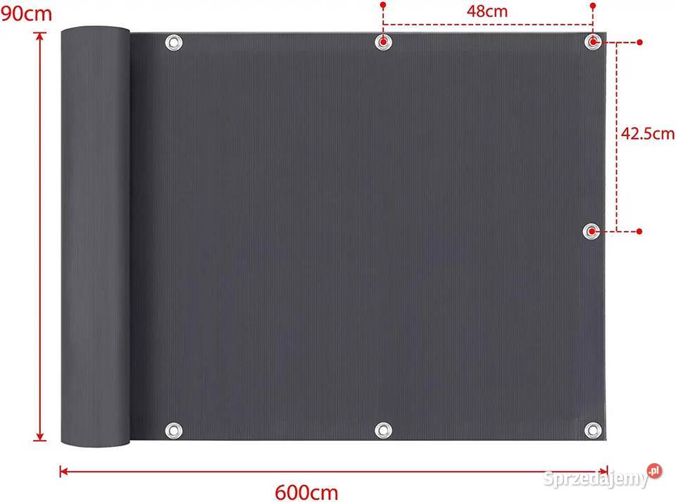 osłona balkonowa mata zaciemniająca 09x6m Zamość