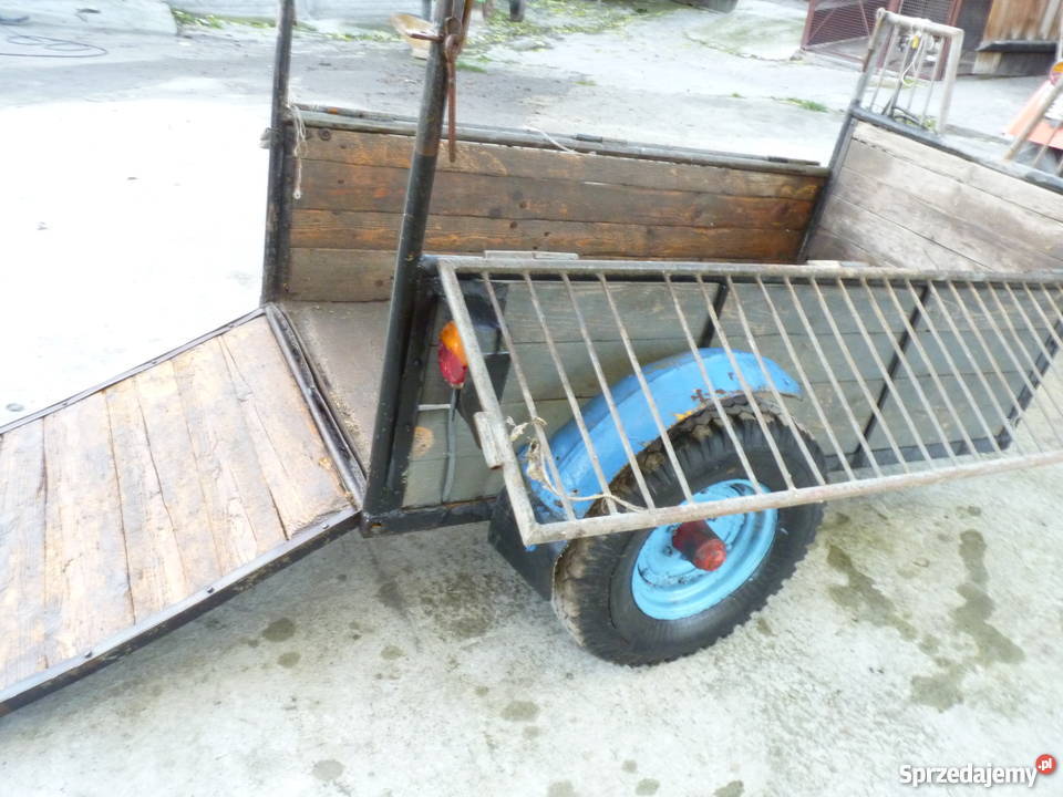 Wózek do przewozu trzody chlewnejbydła drewna Łętkowice