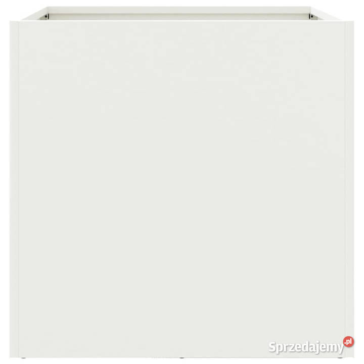 Donica biała 42x40x39 stal WM841549 mazowieckie Warszawa