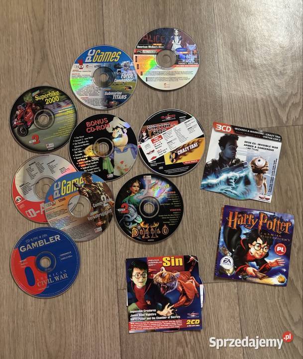 Gry PC zestaw retro Sims Harry Potter Rayman Far Komputerowe PC