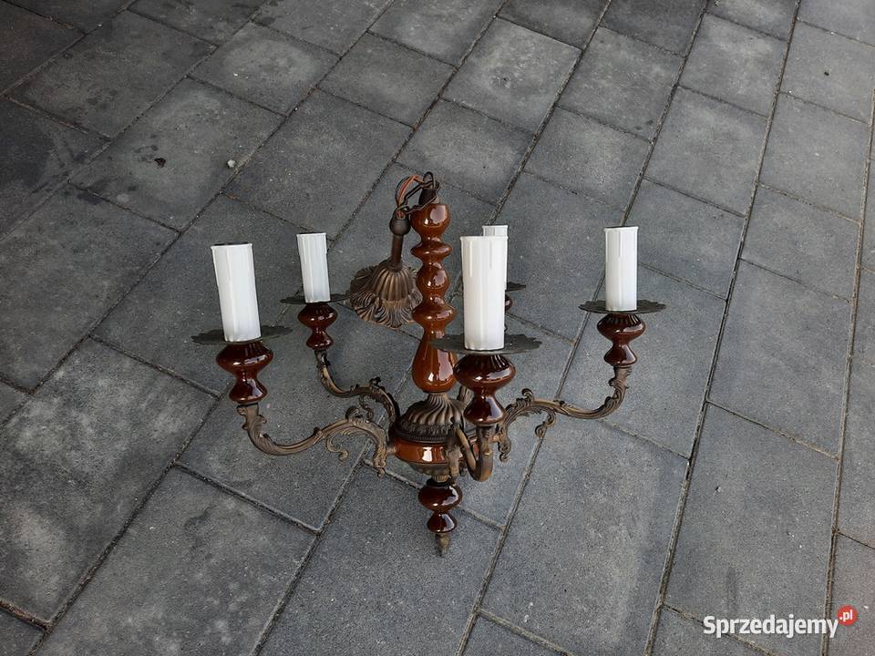 Vintage lampa z lat 80tych na 5 żarówek Przyjaźń sprzedam