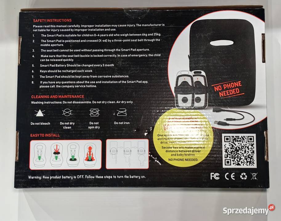 Alarm do fotelika samochodowego Inczew sprzedam