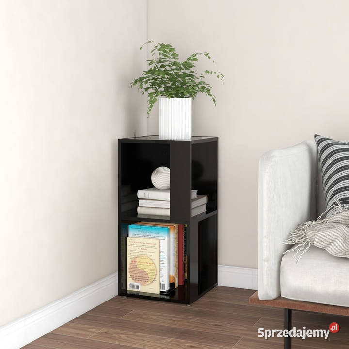 Szafka narożna czarna 33x33x67 materiał