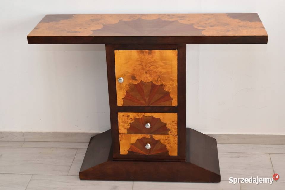 Drewniana Komoda Konsola Szafka Art Deco Szafa