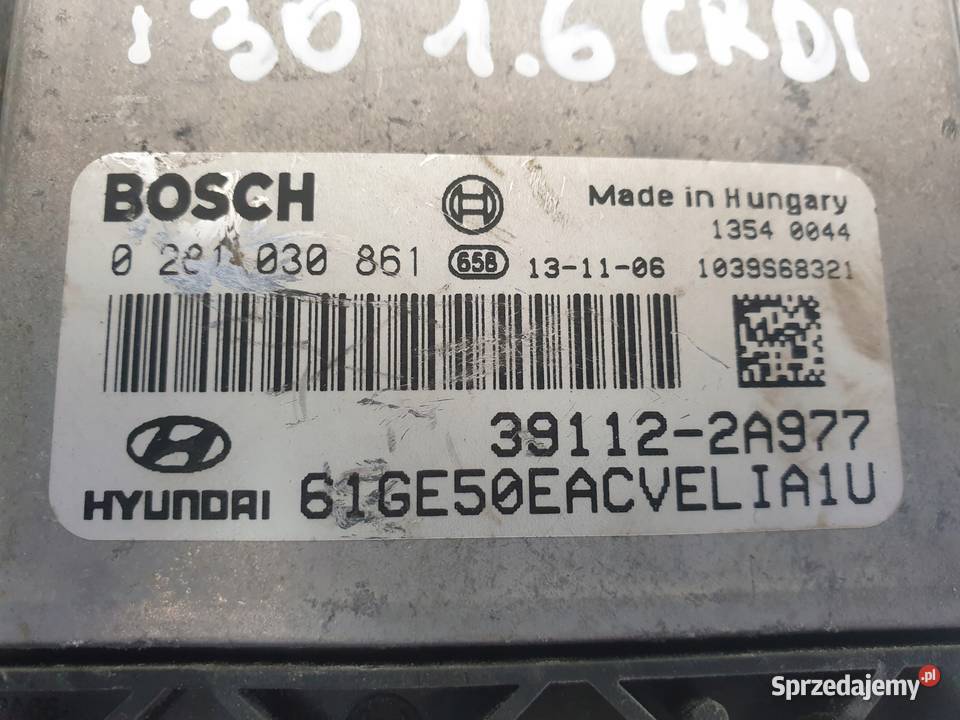 Hyundai i30 16 CRDI STEROWNIK SILNIKA komputer osobowe lubelskie