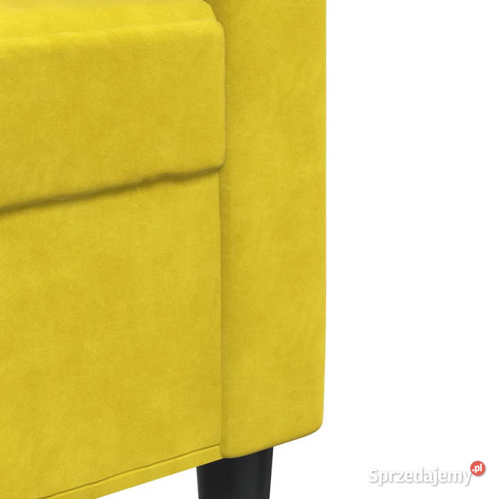 Sofa 2osobowa żółta 140 tapicerowana aksamitem mazowieckie Warszawa