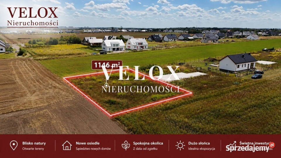 Działka Budowlana Grzędzice 1146m2