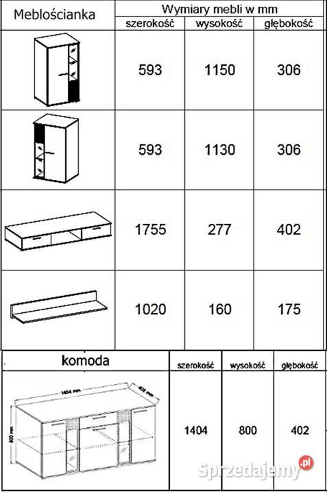 Meblościanka SL LAMELE artisan biała 240cm Kalisz