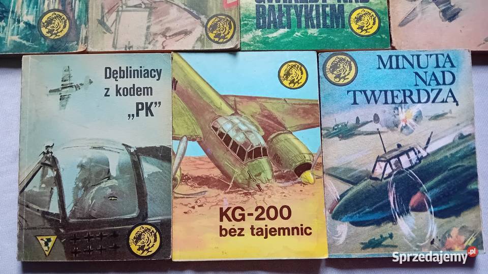 Zestaw 10 ksiażeczek z serii Żółty Tygrys z lat Koźminek