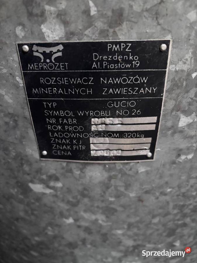 Rozsiewacz nawozu ocynk GUCIO Rusinów