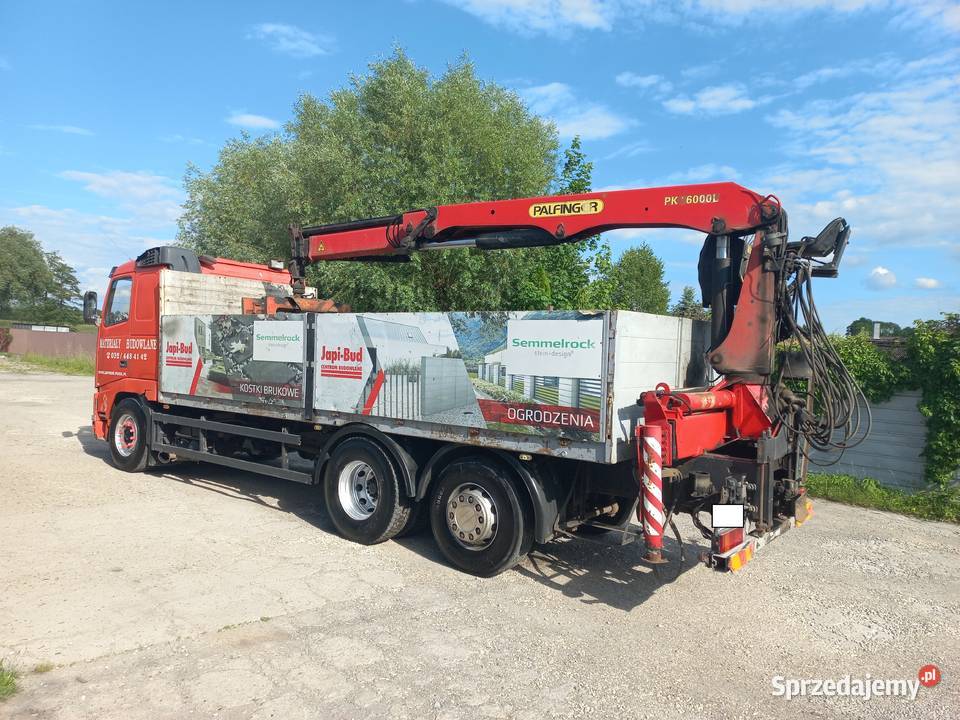 Volvo FH12 380 6X2 dźwig hds Palfinger P16000L regulowane zawieszenie podkarpackie Mielec