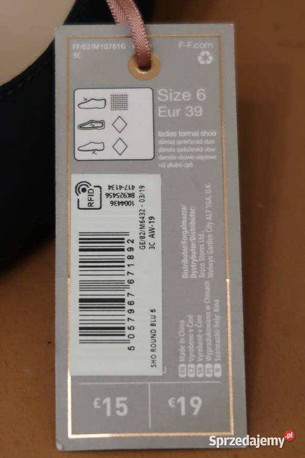 Damskie buty czółenka firmy FF 39 tkanina mazowieckie Siedlce