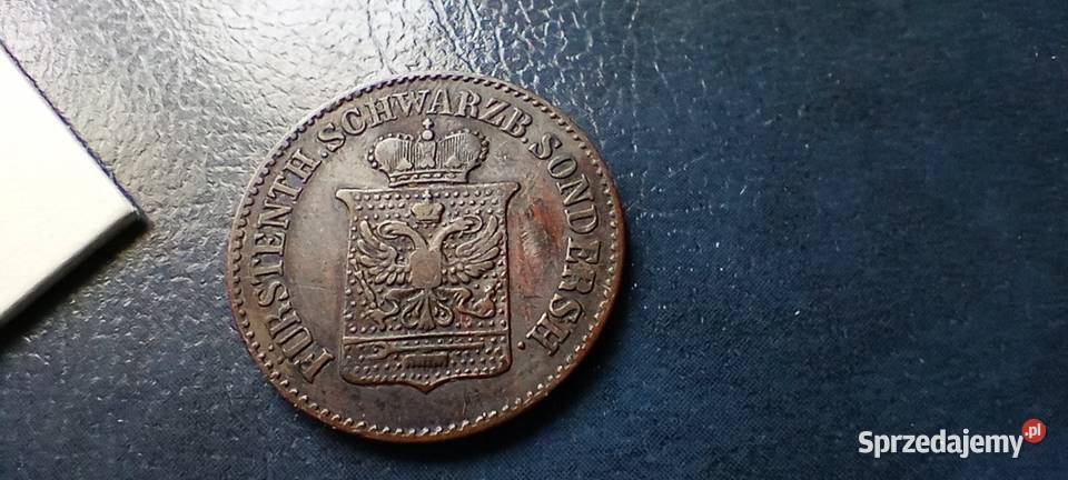 Stare monety 3 fenig 1858 Niemcy Lesko