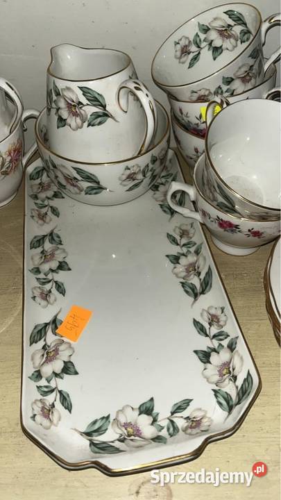 Serwis do herbaty Z kwiatem jabłoni Gdańsk