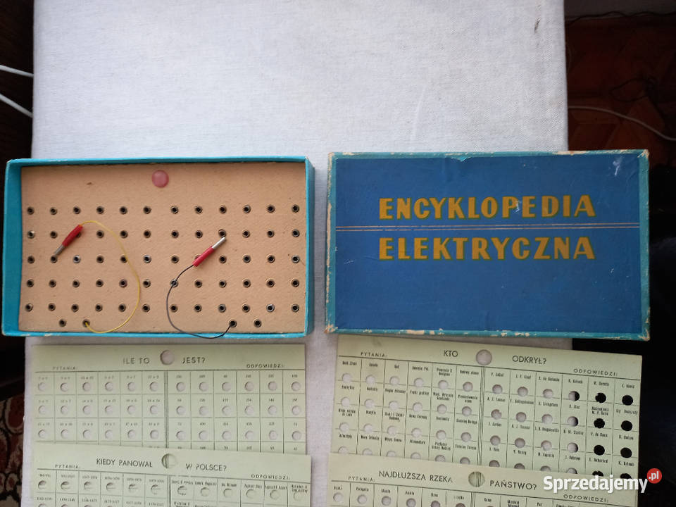 Retro gra Encyklopedia Elektryczna z czasów PRL 9m+ Edukacyjne Zabawki Tomaszów Lubelski