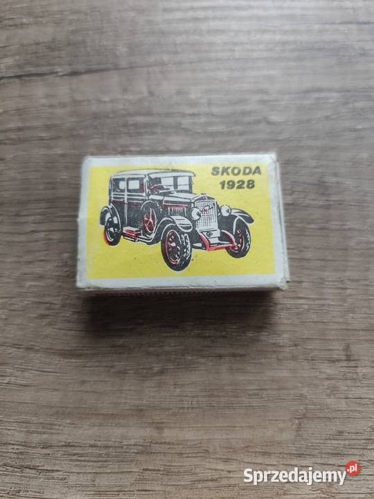 Zabytkowe zapałki Czechowice Skoda 1928 PRL Pozostałe Rzeszów