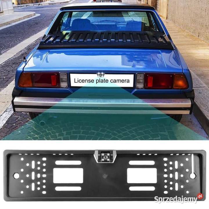 Nowa Ramka Rejestracyjna z wbudowaną kamerą Kamery samochodowe podkarpackie Krosno