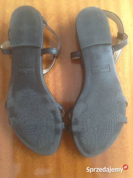 Sandałki damskie na płaskim obcasie 39 skóra Sandały i klapki