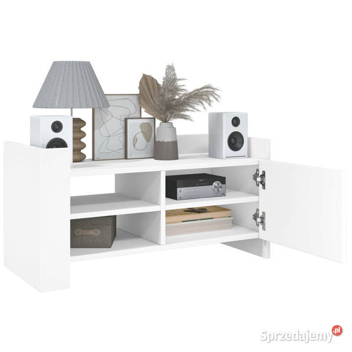 Szafka pod TV biała 80x35x40 materiał Warszawa