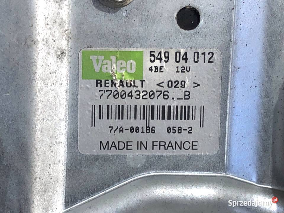 SILNIK WYCIERACZEK TYŁ RENAULT SCENIC I