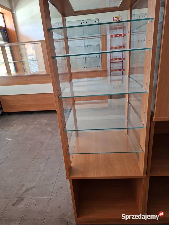 Regały sklepowegabloty i lady oszklonesprzęt Sklep Ciechanów