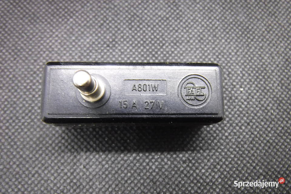 A801W Wyłącznik krańcowy 15A 27V Uni 250V Fael Części i akcesoria Otwock