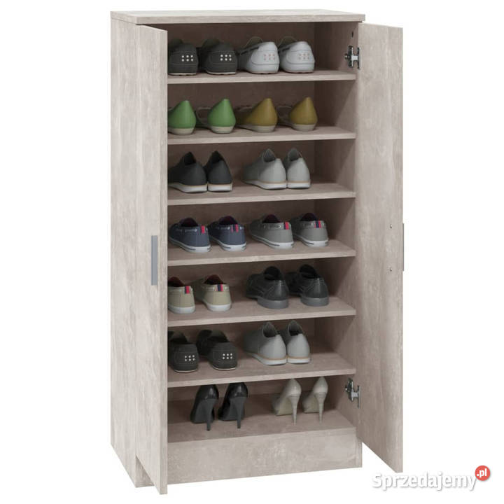 Szafka na buty szarość betonu 55x35x108 WM342666 mazowieckie Warszawa sprzedam