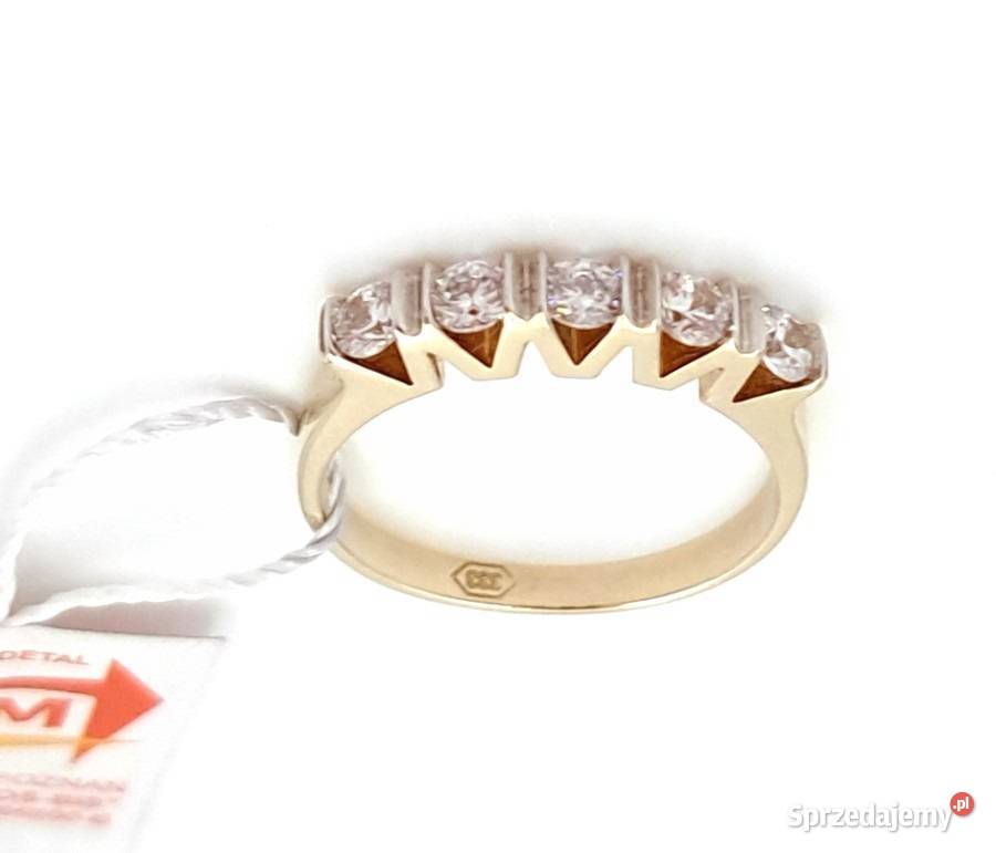 Pierścionek r14 Złoty pr333 Obrączkowy korona z Poznań sprzedam