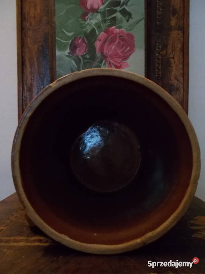 Stary Garnek Kamionka Bochnia Lata PRL24Vintage Rękodzieło