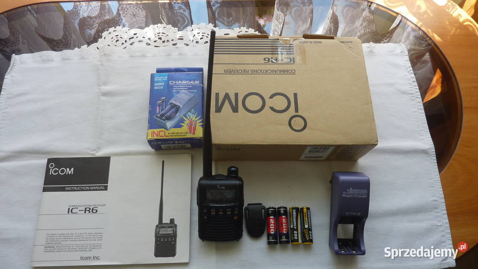 Skaner radiowy ICOM ICR6Stan kompletnymało Łódź sprzedam
