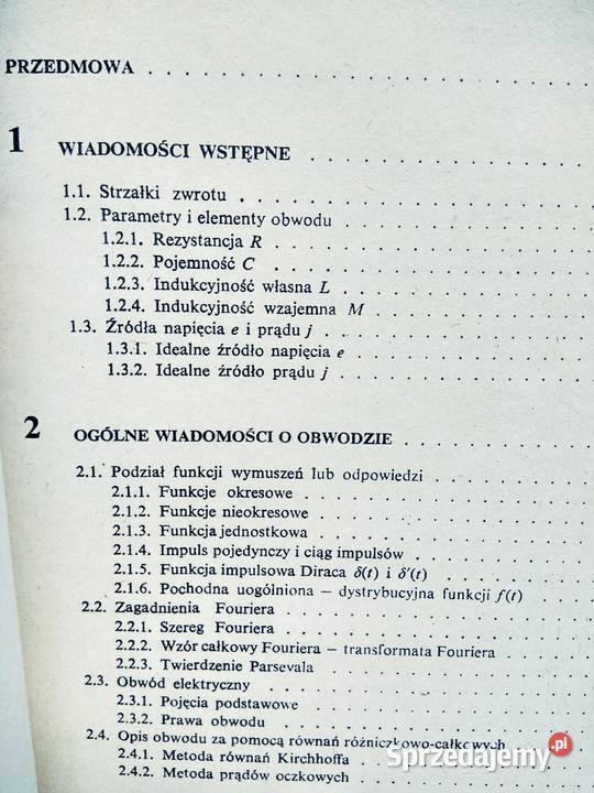 Liniowe obwody elektryczne zawodowe książki mazowieckie Warszawa