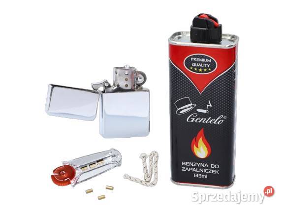 Zestaw Zapalniczka Benzynowa Knot i Kamienie Ostrowy nad Okszą