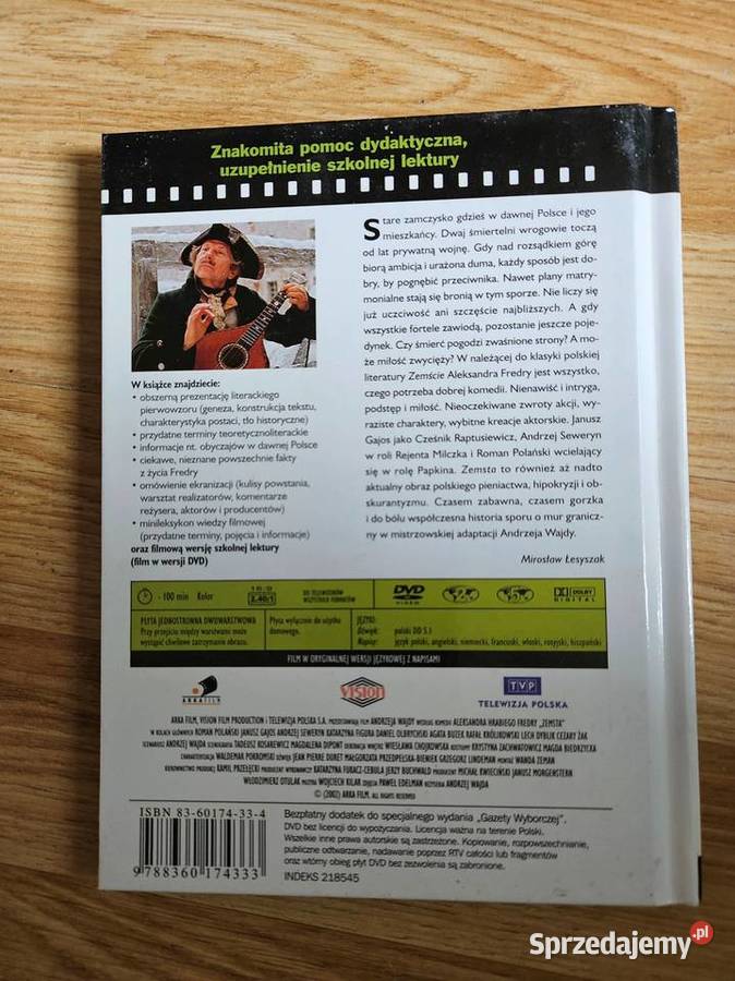 100 Fredro Zemstafilm na DVD Bydgoszcz sprzedam