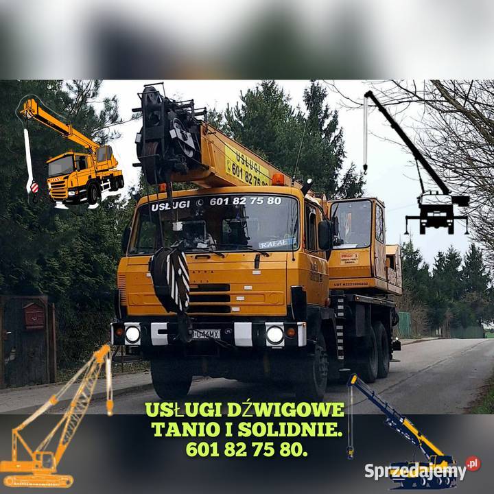 Usługi dźwigowe do 20ton LUBLIN woj LUBELSKIE usługi budowlane