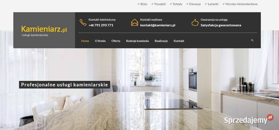 Domena internetowa kamieniarz Warszawa