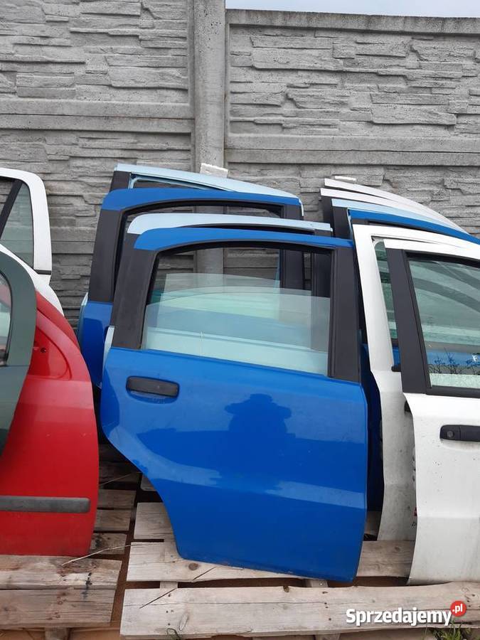 Fiat Panda II drzwi prawe tylne kolory pakiet 4 Ksawerów sprzedam